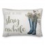 Stay Awhile Rainboots 14x20 Spun Poly Pillow