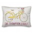 Flower Bike 14x20 Personalized Spun Poly Pillow
