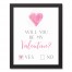 Valentine Check Yes or No 11x14 Black Framed Canvas