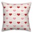 Multi Heart Pattern 18x18 Spun Poly Pillow