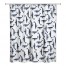 Whale Pattern 71x74 Shower Curtain