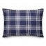 Navy Plaid 14x20 Indoor / Outdoor Pillow
