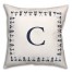 Nautical Monogram - C 18x18 Indoor / Outdoor Pillow