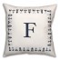 Nautical Monogram - F 18x18 Indoor / Outdoor Pillow