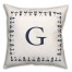 Nautical Monogram - G 18x18 Indoor / Outdoor Pillow