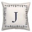 Nautical Monogram - J 18x18 Indoor / Outdoor Pillow