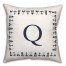 Nautical Monogram - Q 18x18 Indoor / Outdoor Pillow