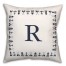 Nautical Monogram - R 18x18 Indoor / Outdoor Pillow
