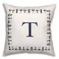 Nautical Monogram - T 18x18 Indoor / Outdoor Pillow