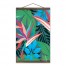 Island Palms 12x18 Teak Hanging Canvas