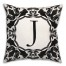 J Monogram 18x18 Indoor / Outdoor Pillow
