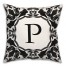 P Monogram 18x18 Indoor / Outdoor Pillow