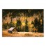 Forest Mountain Cabin 30x20 Canvas Wall Art