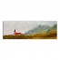 Mountainside Church 36x12 Canvas Wall Art
