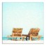 Beach Chairs 36x36 Canvas Wall Art