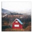 Mountain Red Barn 24x24 Canvas Wall Art