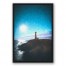 Moon Lighthouse 20x30 Black Floating Framed Canvas