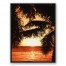 Coastal Sunset 30x40 Black Floating Framed Canvas