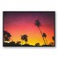 Rainbow Sunset 48x32 Black Floating Framed Canvas