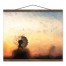 Sunset Dandelion 16x20 Teak Hanging Canvas