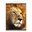 Golden Lion 16x20 Teak Hanging Canvas