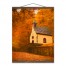 Autumn Church 16x20 Teak Hanging Canvas