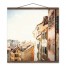 Tan City View 20x20 Teak Hanging Canvas