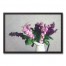 Lavendar Bouquet 30x20 Black Framed Canvas