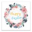 Easter Floral Wreath 16x16 Canvas Wall Art