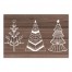 Doodle Trees on Wood 20x16 Canvas Wall Art