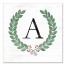 Monogram Wreath 16x16 Personalized Canvas Wall Art