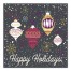 Retro Ornaments 16x16 Canvas Wall Art