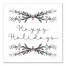 Happy Holidays Branches 20x20 Canvas Wall Art