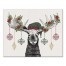 Christmas Moose 20x16 Canvas Wall Art