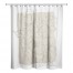 Beige Floral Sketch 71x74 Shower Curtain