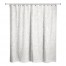 Beige Line Leaf Pattern 71x74 Shower Curtain