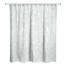 Soft Blue Line Leaf Pattern 71x74 Shower Curtain
