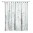 Soft Blue Wildflower Sketch 71x74 Shower Curtain