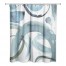 Soft Blue Abstract Circles 71x74 Shower Curtain