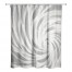Gray Calming Vortex 71x74 Shower Curtain