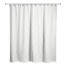 Beige Chevron Stripes 71x74 Shower Curtain
