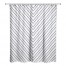 Navy Chevron Stripes 71x74 Shower Curtain