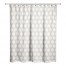 Beige Circle Pattern 71x74 Shower Curtain