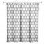 Gray Circle Pattern 71x74 Shower Curtain