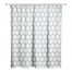 Soft Blue Circle Pattern 71x74 Shower Curtain
