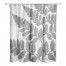 Gray Fern Collage 71x74 Shower Curtain