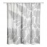 Light Gray Fern Collage 71x74 Shower Curtain