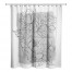 Gray Floral Sketch 71x74 Shower Curtain