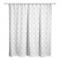 Light Gray Geo Pattern 71x74 Shower Curtain