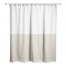 Half Beige Grid 71x74 Shower Curtain
